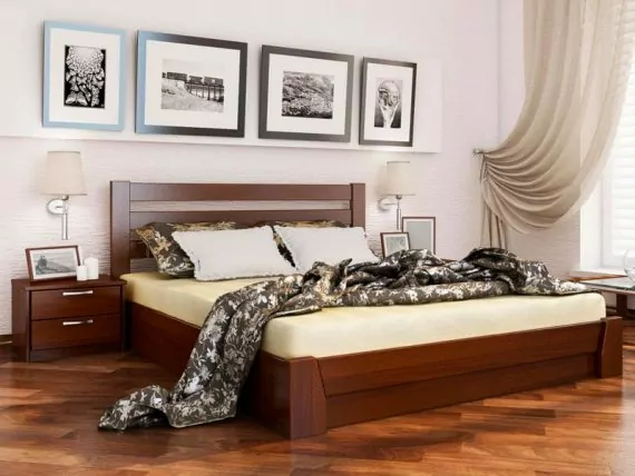 Дерев'яне ліжко Селена