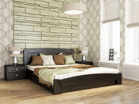 Деревянная кровать Селена Аури с подъёмным механизмом цвет венге