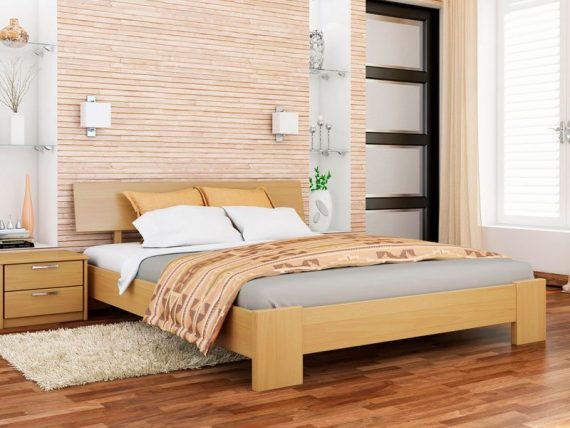 Деревянная кровать Титан цвет бук