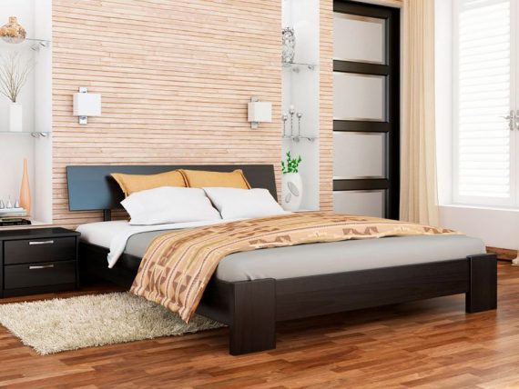 Деревянная кровать Титан цвет венге