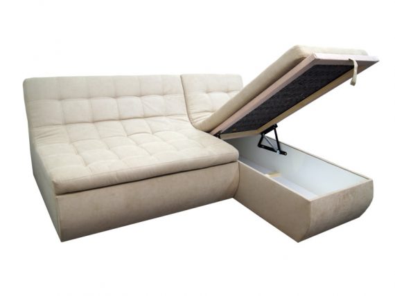 Угловой диван Комфорт - ниша для белья